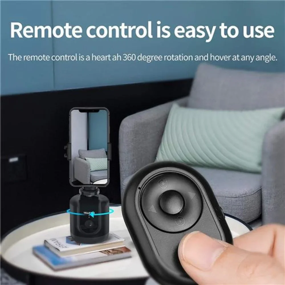 Auto Tracking Tripod with Remote, 360 Rotation, Robot Mount Holder